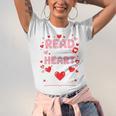 Read Your Heart Out Valentine Reading Book Lover Teacher Premium Tri-Blend Unisex Jersey T-Shirt