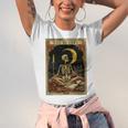 The Reader Tarot Card Book Lover Skeleton Art Goth Style Unisex Jersey T-Shirt