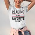 Reading Is My Favorite Sport Book Lover Quote Unisex Jersey T-Shirt Reading Is My Favorite Sport Book Lover Quote Unisex Jersey T-Shirt