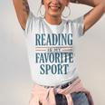 Reading Is My Favorite Sport Literary Book Lover Typography Unisex Jersey T-Shirt Reading Is My Favorite Sport Literary Book Lover Typography Unisex Jersey T-Shirt