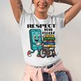 Respect Elders Cellphone Pushing Books In a Wheelchair Unisex Jersey T-Shirt