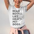 Retro Gym Book Lover Read Books Lift Heavy Pet Dogs Unisex Jersey T-Shirt Retro Gym Book Lover Read Books Lift Heavy Pet Dogs Unisex Jersey T-Shirt
