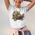 Sulcata Tortoise Reading A Book Unisex Jersey T-Shirt