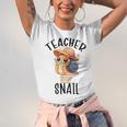 Teacher Snail With Glasses On Books Cute Pre-K Kindergarten Unisex Jersey T-Shirt Teacher Snail With Glasses On Books Cute Pre-K Kindergarten Unisex Jersey T-Shirt