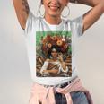 History Month Black Afro Girl Women Book Lovers Floral Unisex Jersey T-Shirt