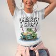 Unearth a Story Frog Reading a Book Summer 2026 Premium Tri-Blend Unisex Jersey T-Shirt Unearth a Story Frog Reading a Book Summer 2026 Premium Tri-Blend Unisex Jersey T-Shirt