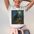 Van Gogh Starry Night Art Cat And Book Lovers Premium Tri-Blend Unisex Jersey T-Shirt Van Gogh Starry Night Art Cat And Book Lovers Premium Tri-Blend Unisex Jersey T-Shirt