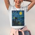 Van Gogh Starry Night Fantasy Reader Dragon Reading Book Unisex Jersey T-Shirt Van Gogh Starry Night Fantasy Reader Dragon Reading Book Unisex Jersey T-Shirt