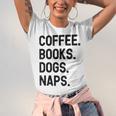 Vintage Coffee Books Dogs Naps Retro Unisex Jersey T-Shirt