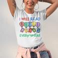I Will Read Books Everywhere Across America Child Readers Unisex Jersey T-Shirt I Will Read Books Everywhere Across America Child Readers Unisex Jersey T-Shirt