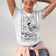 Writer Novelist Book Poetry Author Skeleton Tarot Card Unisex Jersey T-Shirt