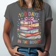 100 Days In The Books Cute Book 100 Days Of School Teachers Unisex Jersey T-Shirt