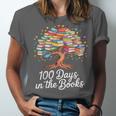 100th Day Of School Books Tree Reading Unisex Jersey T-Shirt 100th Day Of School Books Tree Reading Unisex Jersey T-Shirt