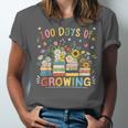 100th Day Of School Teacher Floral Books 100 Days Of Growing Unisex Jersey T-Shirt 100th Day Of School Teacher Floral Books 100 Days Of Growing Unisex Jersey T-Shirt