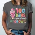 100th Day Of School Teacher Women Floral Books Unisex Jersey T-Shirt 100th Day Of School Teacher Women Floral Books Unisex Jersey T-Shirt