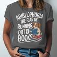 Abibliophobia Dog Book Lover Library Unisex Jersey T-Shirt Abibliophobia Dog Book Lover Library Unisex Jersey T-Shirt