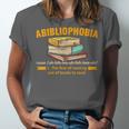 Abibliophobia Perfect For Young Book Lover Bookworm Reader Unisex Jersey T-Shirt Abibliophobia Perfect For Young Book Lover Bookworm Reader Unisex Jersey T-Shirt