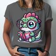 Adorable Book Lover Basilisk With Reading Glasses Cute Unisex Jersey T-Shirt Adorable Book Lover Basilisk With Reading Glasses Cute Unisex Jersey T-Shirt