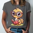 Adorable Book Lover Ostrich With Reading Glasses Cute Unisex Jersey T-Shirt Adorable Book Lover Ostrich With Reading Glasses Cute Unisex Jersey T-Shirt