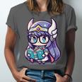 Adorable Book Lover Valkyrie With Reading Glasses Cute Unisex Jersey T-Shirt