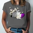 Asexual Book Lover LGBT Reading Pride Ace Flag Daisy Unisex Jersey T-Shirt Asexual Book Lover LGBT Reading Pride Ace Flag Daisy Unisex Jersey T-Shirt