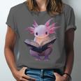Axolotl Bookworm Reading Book Kawaii Graphic Unisex Jersey T-Shirt Axolotl Bookworm Reading Book Kawaii Graphic Unisex Jersey T-Shirt
