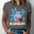 Axolotl Read Book Kawaii Reading Books For Men Women Unisex Jersey T-Shirt
