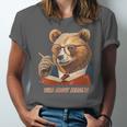 Bear Reading Book Glasses Library Zoo Teacher School Animal Unisex Jersey T-Shirt