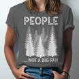 Bigfoot People Not a Big Fan Sasquatch Introvert Unisex Jersey T-Shirt