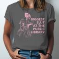 Biggest Slut At The Public Library Reading Book Club Unisex Jersey T-Shirt