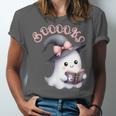 Boo Ghost Books Coquette Bow Halloween Women School Teacher Unisex Jersey T-Shirt Boo Ghost Books Coquette Bow Halloween Women School Teacher Unisex Jersey T-Shirt