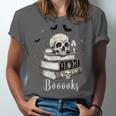 Boo Skeleton Skull Books Halloween Women School Teacher Kid Unisex Jersey T-Shirt Boo Skeleton Skull Books Halloween Women School Teacher Kid Unisex Jersey T-Shirt