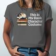 This Is My Book Character Costume Cat Men Women Kids Reading Unisex Jersey T-Shirt