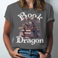 Book Dragon Book Lover Bookworm Book Reader Librarian Unisex Jersey T-Shirt