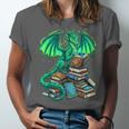 Book Dragon Reading Fantasy Unisex Jersey T-Shirt