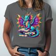 Book Dragon Reading Unisex Jersey T-Shirt