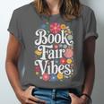 Book Fair Vibes Groovy 70s Retro School Librarian Unisex Jersey T-Shirt