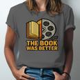 Book Love Scene The Book Was Better Bookworm Vibes Unisex Jersey T-Shirt Book Love Scene The Book Was Better Bookworm Vibes Unisex Jersey T-Shirt