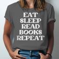 Book Lover Book Eat Sleep Read Books Repeat Unisex Jersey T-Shirt