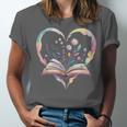 Book Lover Heart Shaped Reading Art Bookworm Unisex Jersey T-Shirt Book Lover Heart Shaped Reading Art Bookworm Unisex Jersey T-Shirt