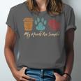 Book Lover Reader Coffee Dog Book My Needs Are Simple For Men Women Unisex Jersey T-Shirt Book Lover Reader Coffee Dog Book My Needs Are Simple For Men Women Unisex Jersey T-Shirt