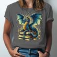 Book Lover Reading Fantasy Dragon Unisex Jersey T-Shirt Book Lover Reading Fantasy Dragon Unisex Jersey T-Shirt
