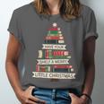 Book Merry Little Christmas Tree Holiday Unisex Jersey T-Shirt Book Merry Little Christmas Tree Holiday Unisex Jersey T-Shirt