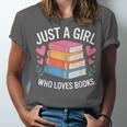 Book Nerd Just A Girl Who Loves Books Literary Enthusiast Unisex Jersey T-Shirt Book Nerd Just A Girl Who Loves Books Literary Enthusiast Unisex Jersey T-Shirt
