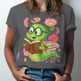 Book Worm Costume World Book Day Cute Kawaii Worm Reading Unisex Jersey T-Shirt