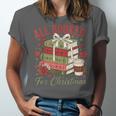 All Booked For Christmas Coquette Xmas Book Club Book Lovers Unisex Jersey T-Shirt All Booked For Christmas Coquette Xmas Book Club Book Lovers Unisex Jersey T-Shirt