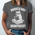 Booked And Unbothered Cat Reading Book Lovers Unisex Jersey T-Shirt Booked And Unbothered Cat Reading Book Lovers Unisex Jersey T-Shirt