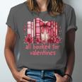 All Booked For Valentines Coquette Bow Book Lover Bookworm Unisex Jersey T-Shirt All Booked For Valentines Coquette Bow Book Lover Bookworm Unisex Jersey T-Shirt