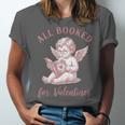 All Booked For Valentines Cute Cherub Vintage Book Lover Unisex Jersey T-Shirt