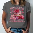 All Booked Valentine's Girly Teacher Coquette Love Unisex Jersey T-Shirt